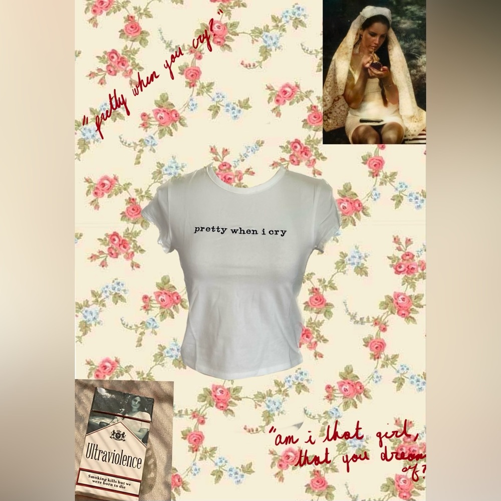 “Pretty when I cry” baby tee